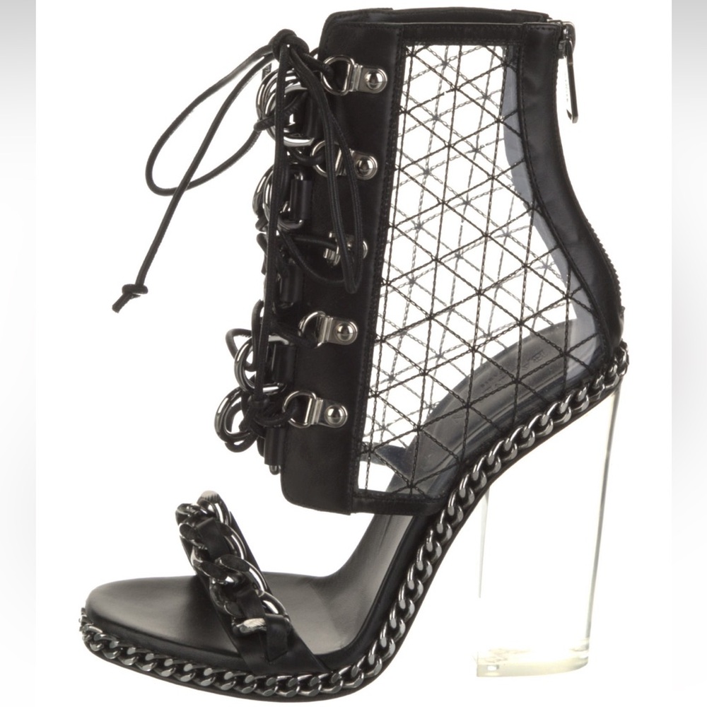 Balmain Diane Transparent Heels